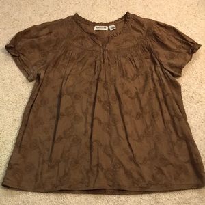 Magellan Brown Blouse
